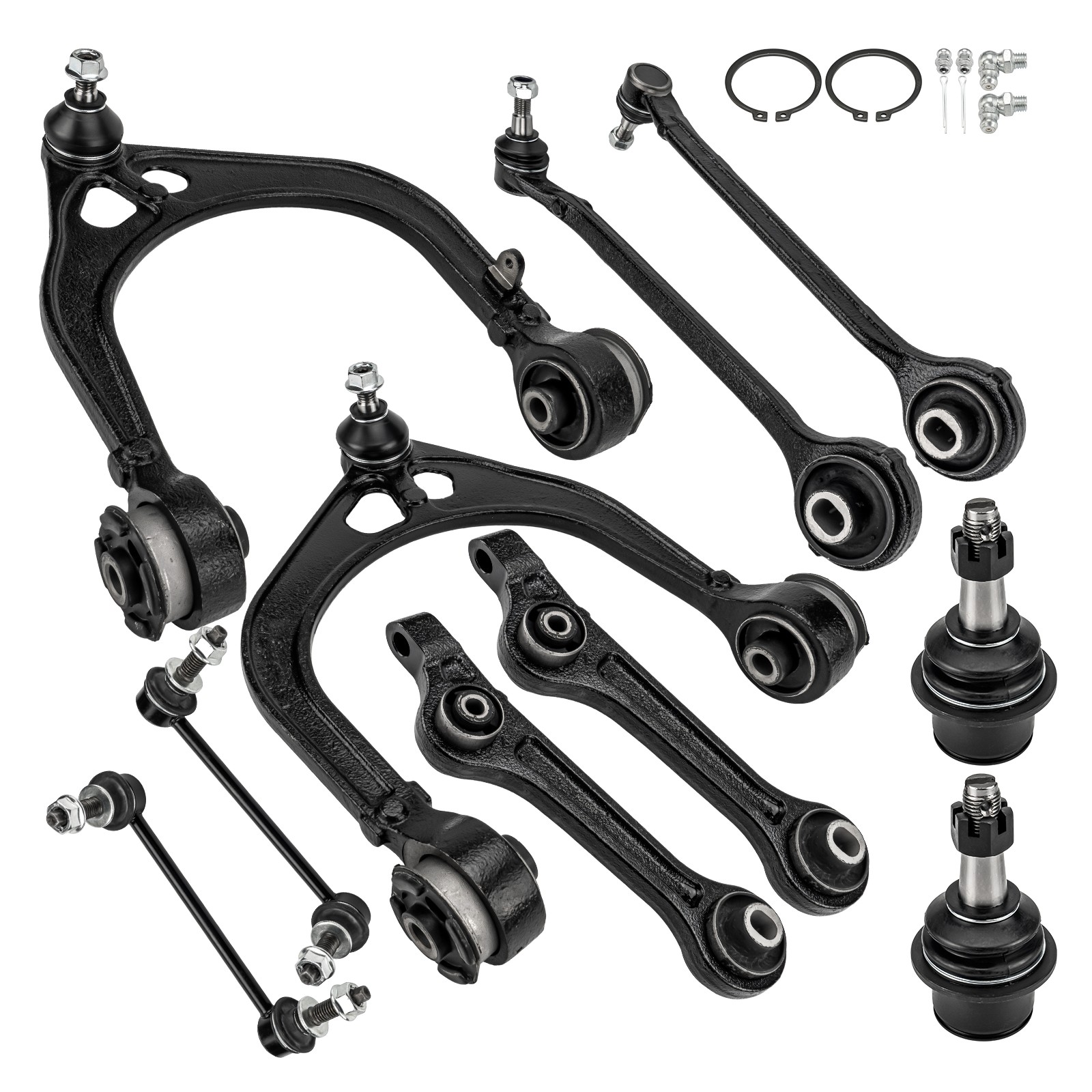 10pcs Suspension Control Arms Kit For 2012-2019 Dodge Charger 3.6L 5.7L K80822