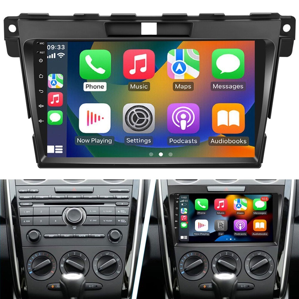Android 15 Car Stereo Radio CarPlay Auto GPS Navi WiFi For Mazda CX-7 2007-2014