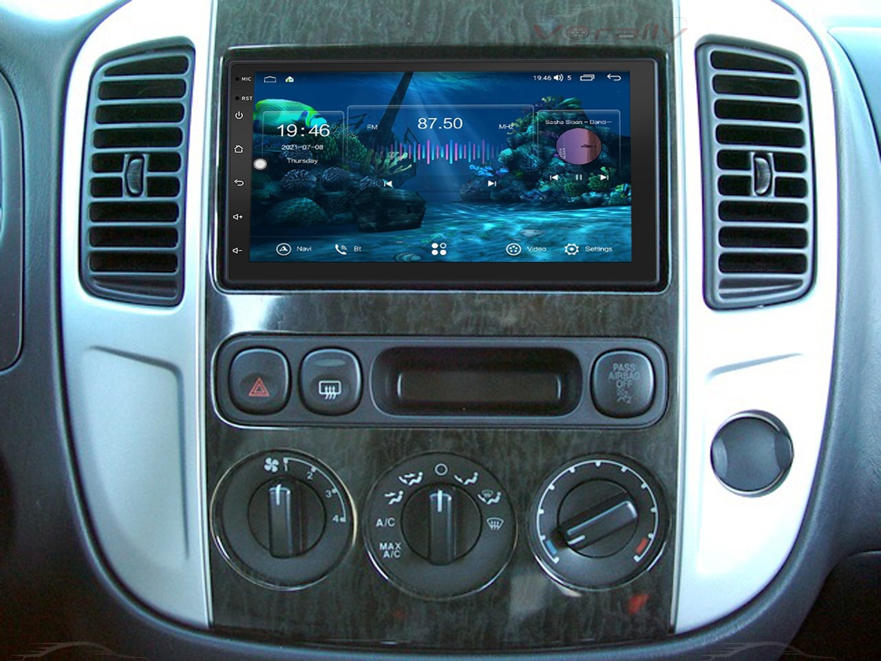 Apple Carplay For 2005–2007 Mercury Mariner Car Stereo Radio Android 15 + Camera
