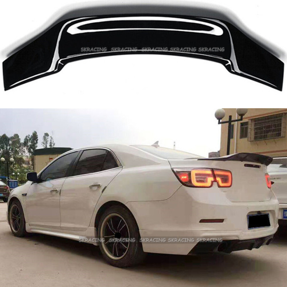For 13-15 Chevrolet Malibu Gloss Black DuckBill HighKick Rear Trunk Spoiler Wing For 13-15 Chevrolet Malibu Gloss Black DuckBill HighKick Rear Trunk Spoiler Wing