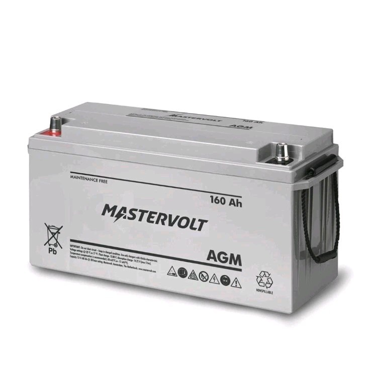 Mastervolt 62001600 12V AGM Battery, Group 4D Mastervolt 62001600 12V AGM Battery, Group 4D