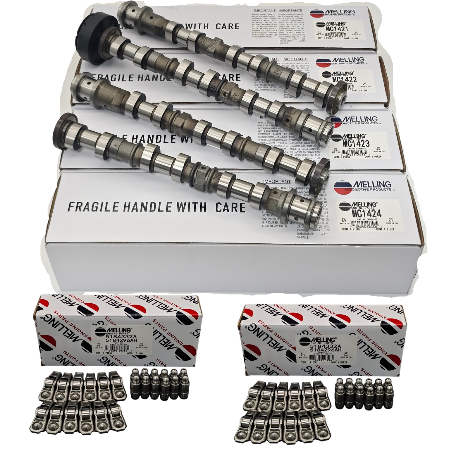4X MELLING Camshaft Kit Rocker Arm Lifters For 2012-2018 RAM Jeep Dodge 3.6L NEW