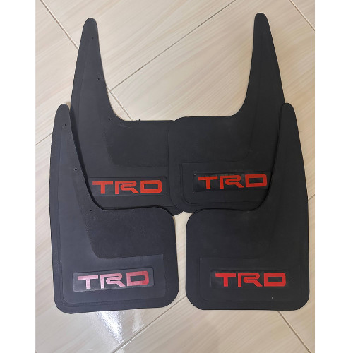 4x Vintage TOYOTA TRD Mud Flaps Splash Guards Set Front & Rear Retro Classic JDM