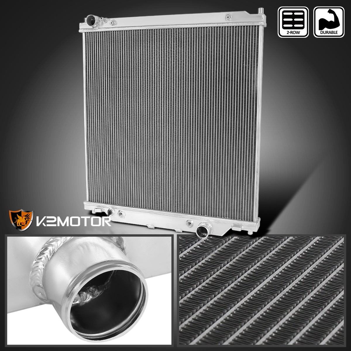 Fits 2003-2007 Ford F250 F350 F450 Excursion 6.0L Diesel 2 Row Aluminum Radiator