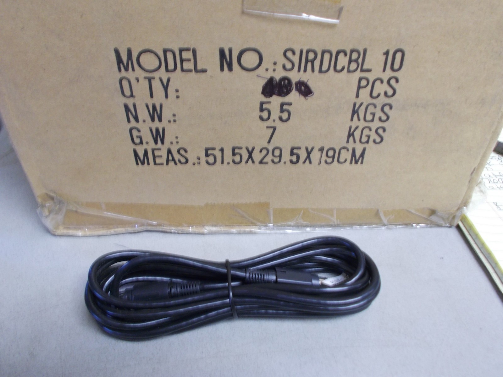1 NIb 8 PIN DIN DATA CABLE SCC1 SCH1 SCVDOC1 SIRDCBL10 Sirius gen 2.5 tuner b