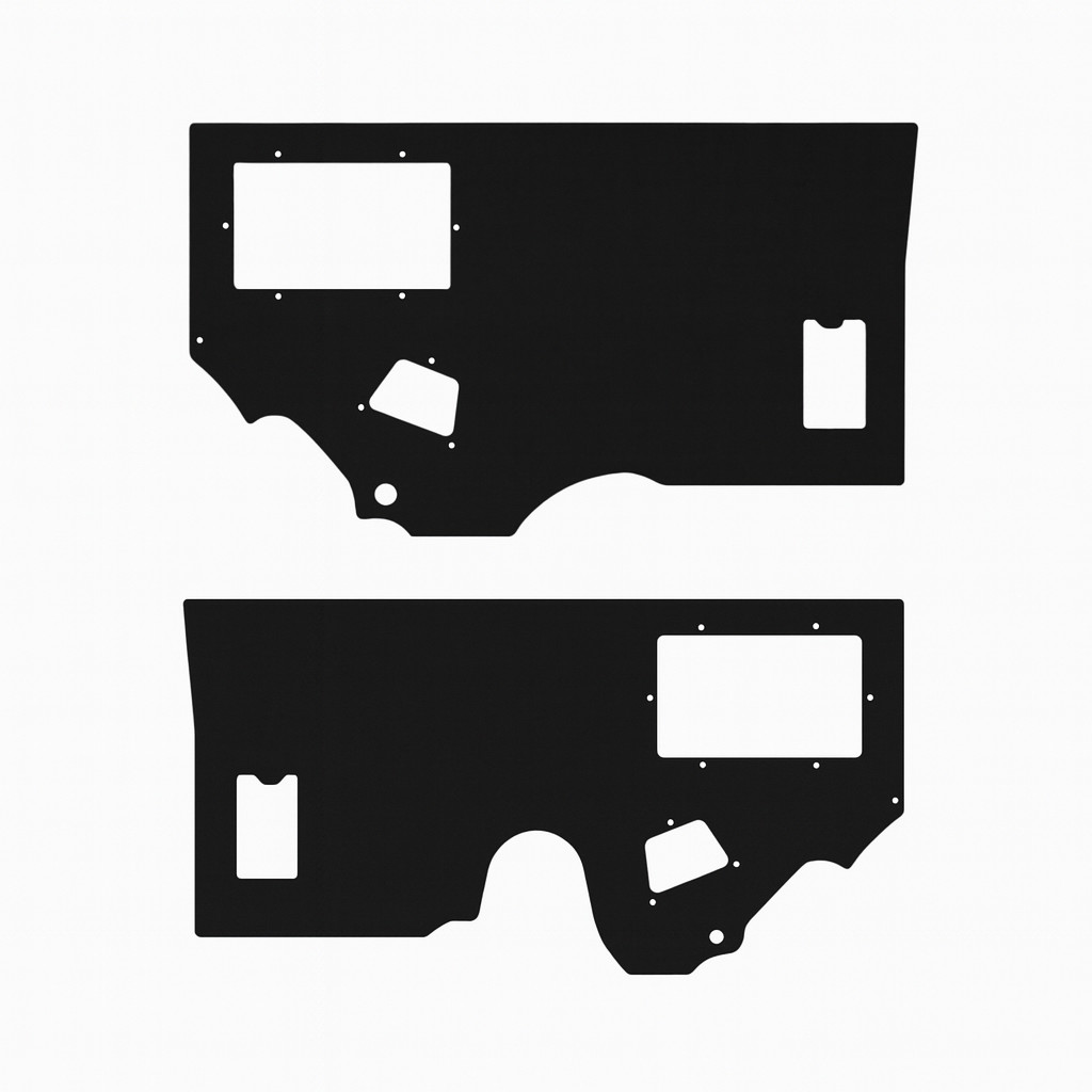 1984-1989 Toyota 4-Runner Waterproof Interior Quarter Mid Panel Cards -Free Ship