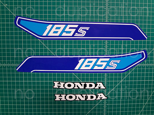 1982 82' ATC185s Tank 4pc decals trike graphics kit ATC stickers 185s pegatinas