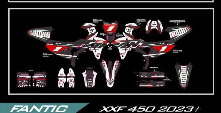 Graphic Kit Vinyl Wrap Decals Sticker motorcross 2023+ FANTIC XXF 450 MX