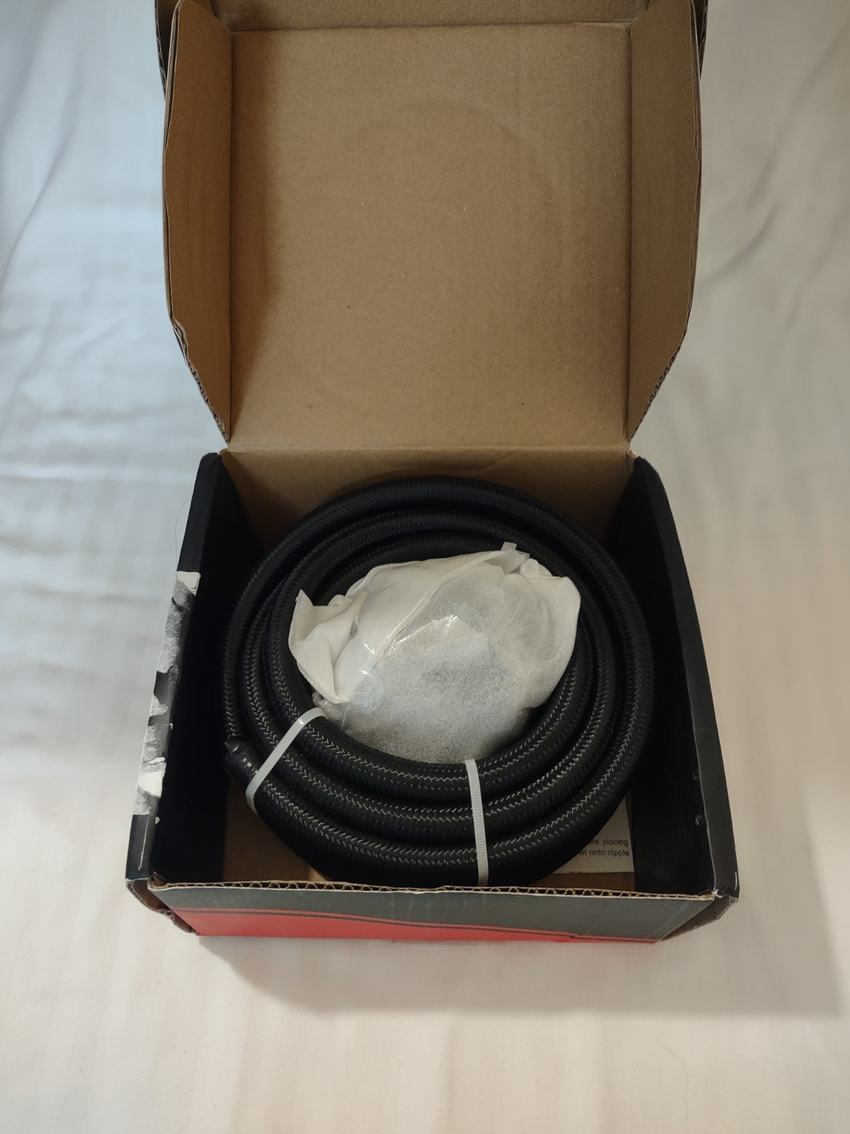 EVIL ENERGY 6AN Fuel Line AN6 Braided Nylon CPE Fuel Hose 20Ft Black w/Fittings