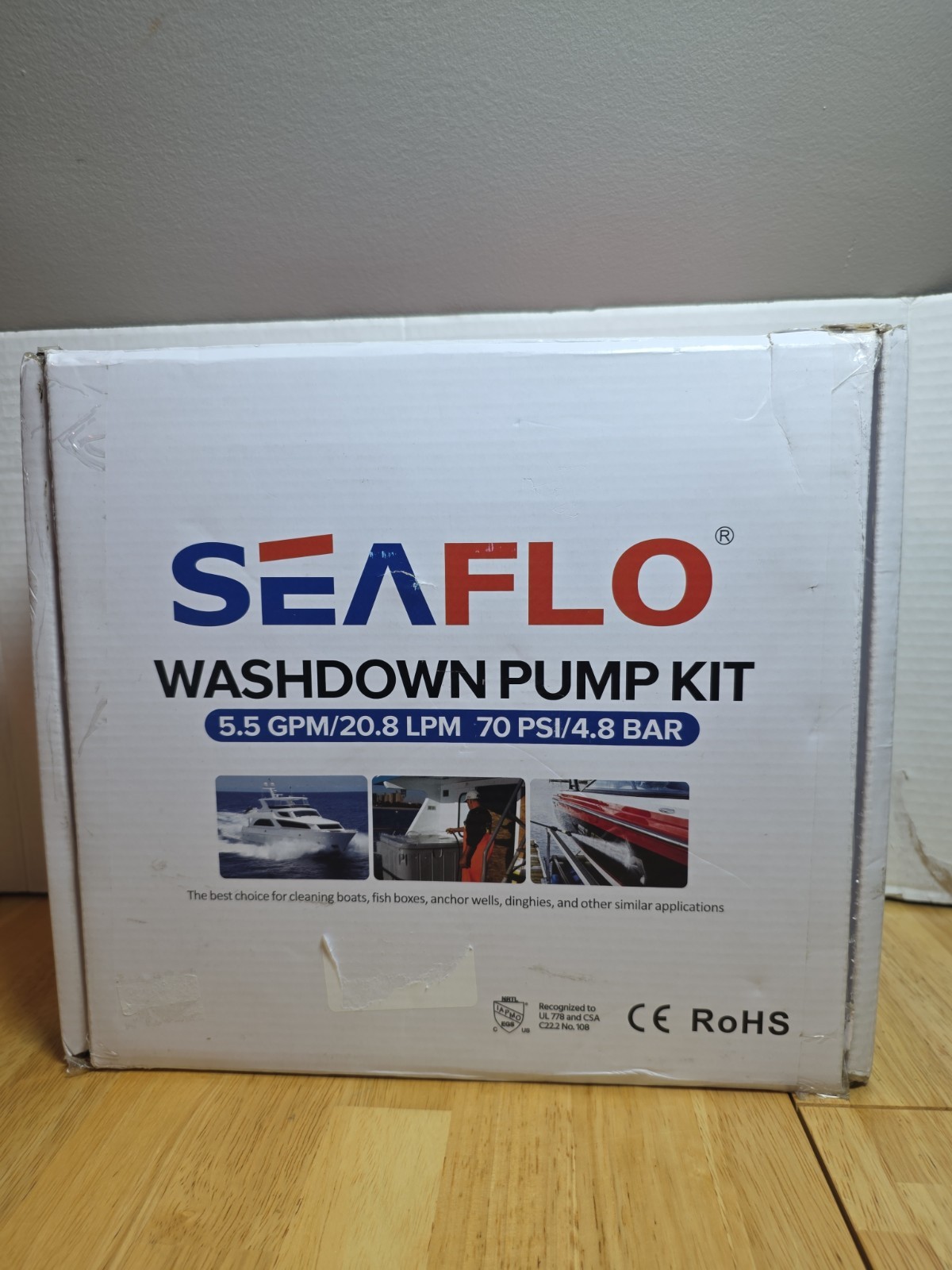 SEAFLO 55 Series Washdown Deck Wash Pump KIT 12v 5.5. GPM/20.8 LPM 70PSI #RF4 SEAFLO 55 Series Washdown Deck Wash Pump KIT 12v 5.5. GPM/20.8 LPM 70PSI #RF4