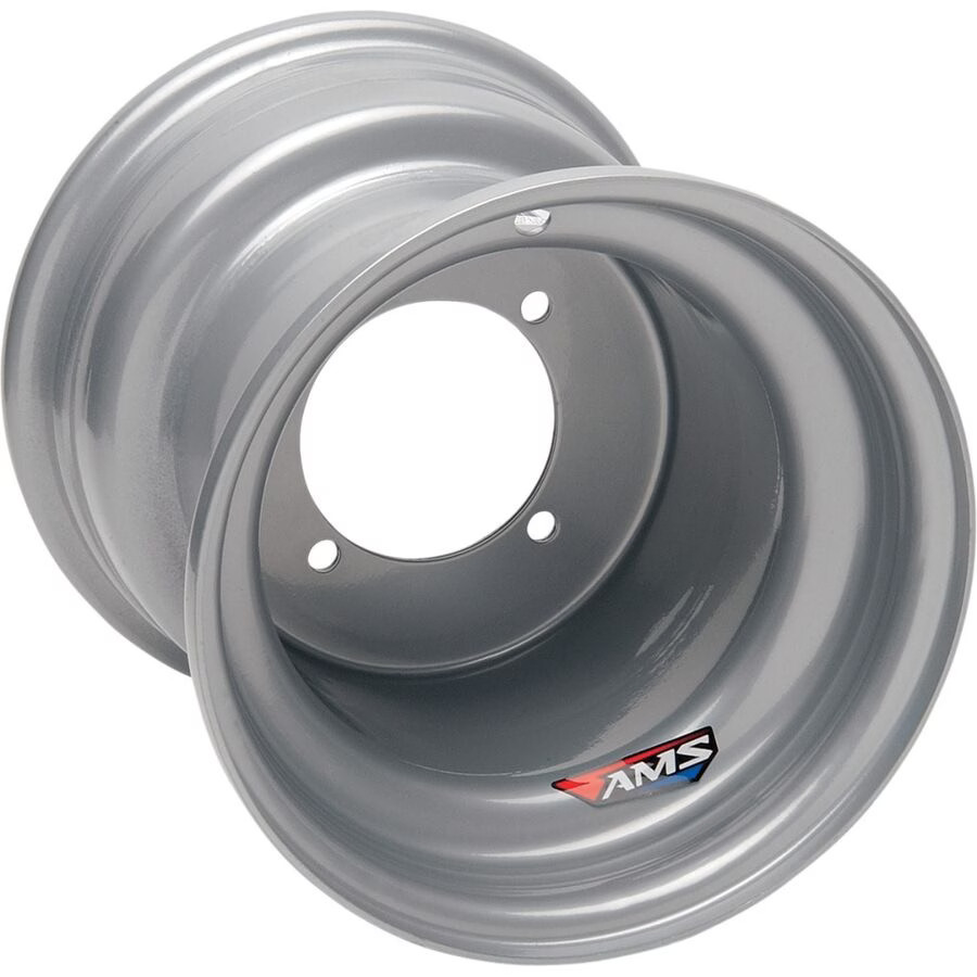 AMS Sport ATV Steel Wheel - Silver, Front / 10X5 4/110 2+3 AMS120