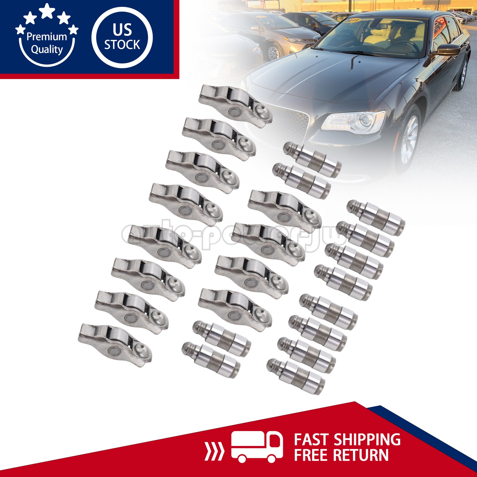 (24) 12PCS Arms 5184296AH&12PCS 5184332AA Lifters For 2011-2019 Chrysler Dodge