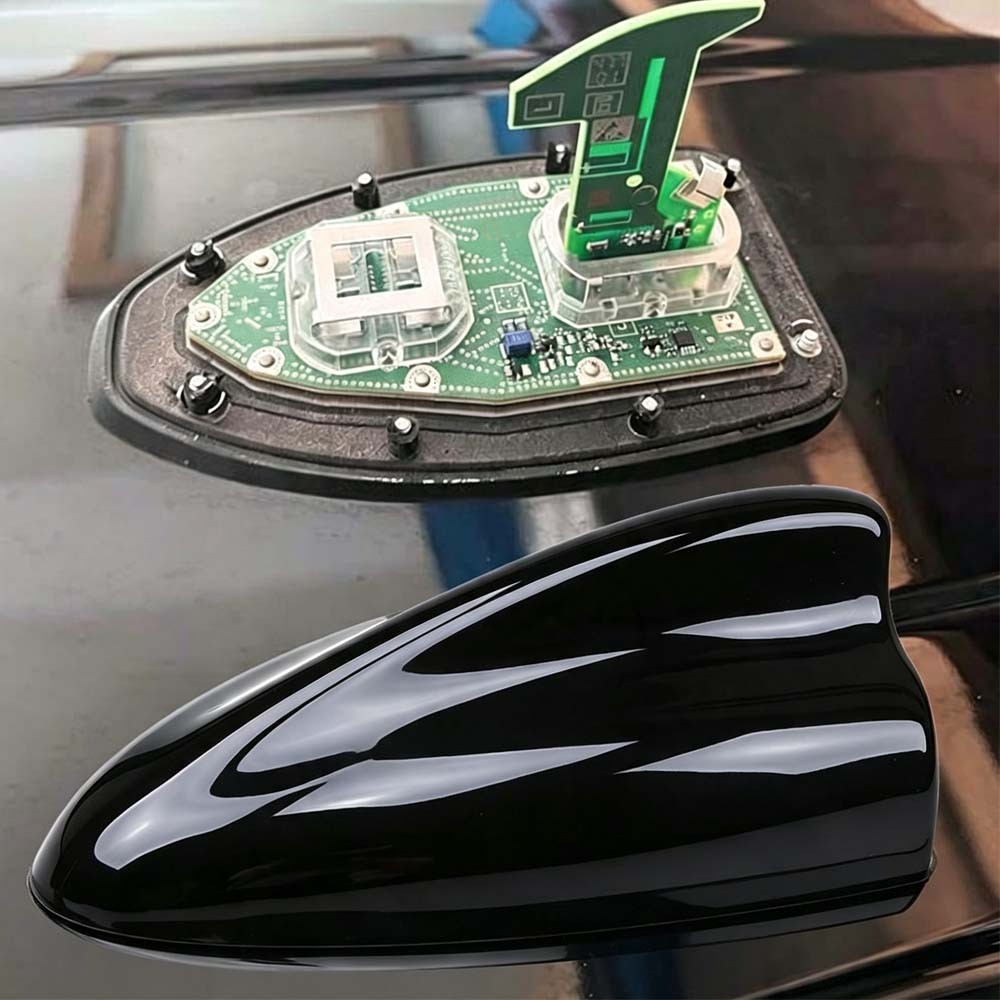 For Ford Explorer 2011-2019 Gloss Black Shark Fin Antenna Cover Signal AM/FM US