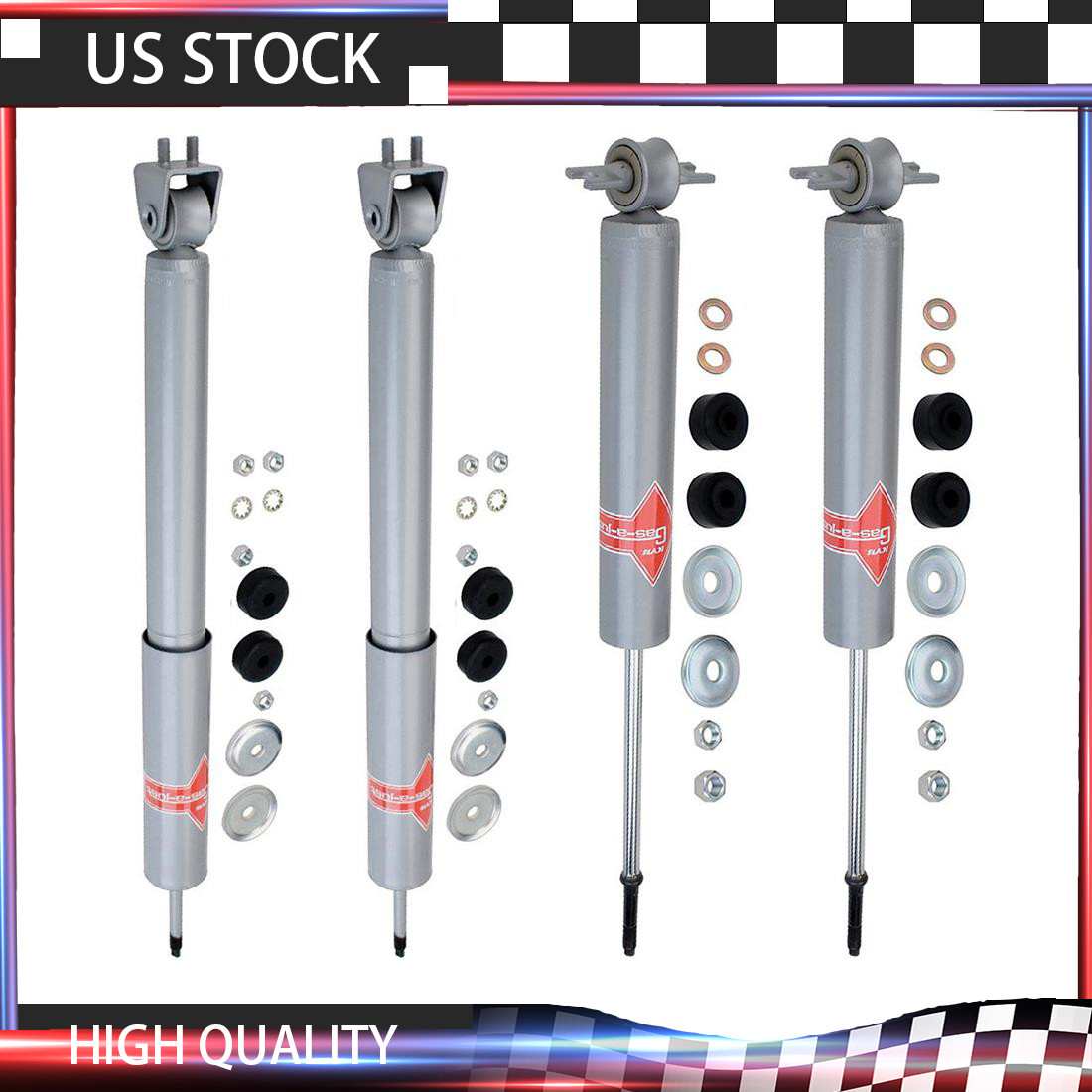 KYB 4PCS SHOCKS For MERCEDES R107 C107 W107 380SL 380SLC 450SL SLC 560SL