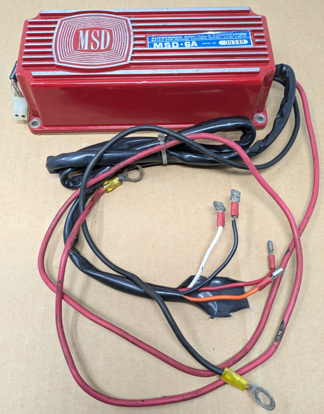 Vintage 1980's MSD 6A Ignition Box 6200 Multiple Spark Discharge Used UNESTED