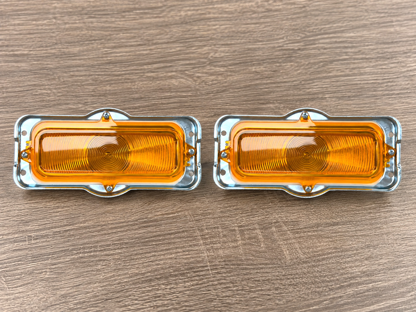 1960-1966 Chevy C10 C20 C30 K10 K20 Truck Amber Park Light Lamp Lens Housing Kit
