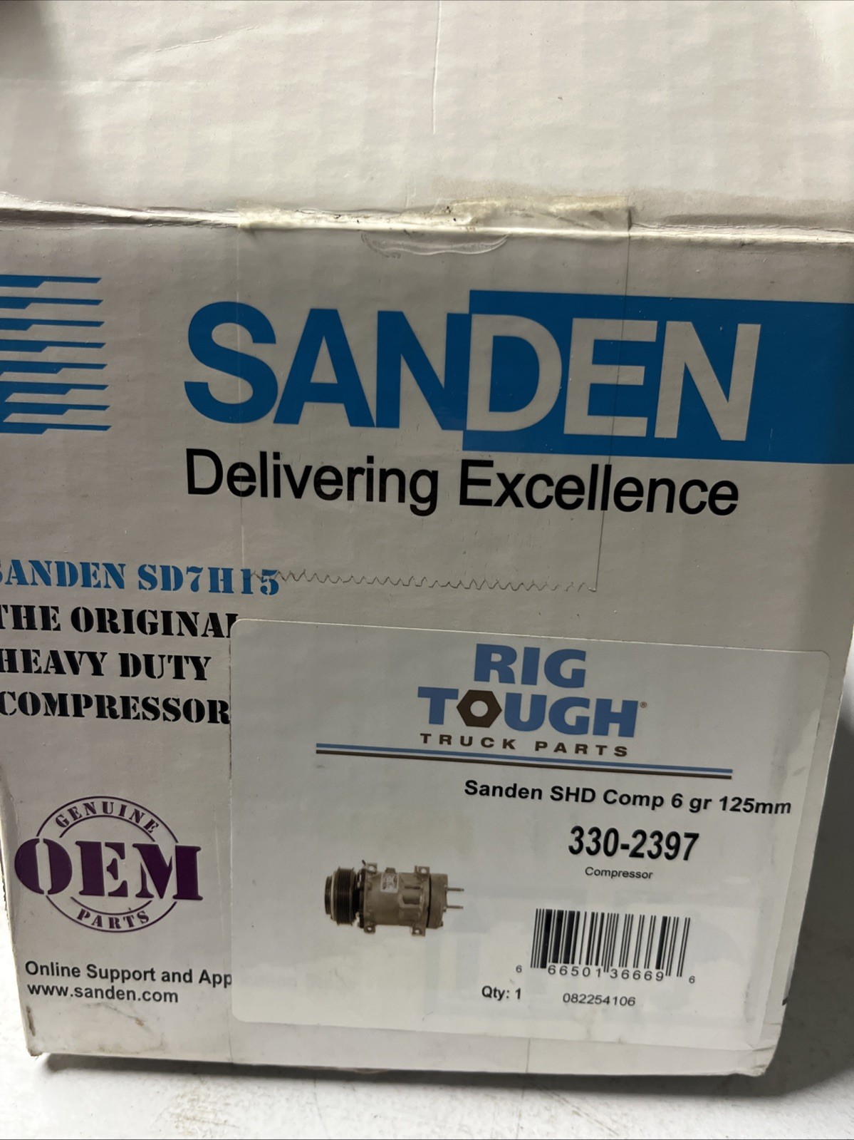 Rig Tough Cummins A/C Compressor #330-2397 New Old Stock