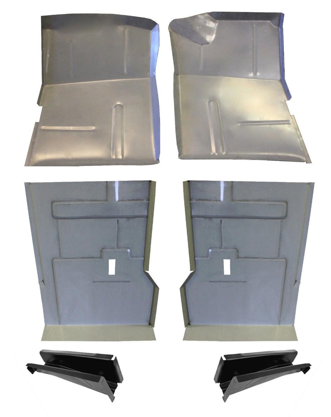 1973-1991 Front & Rear Floor Pan Set & Supports Chevy GMC Suburban Blazer Jimmy 1973-1991 Front & Rear Floor Pan Set & Supports Chevy GMC Suburban Blazer Jimmy