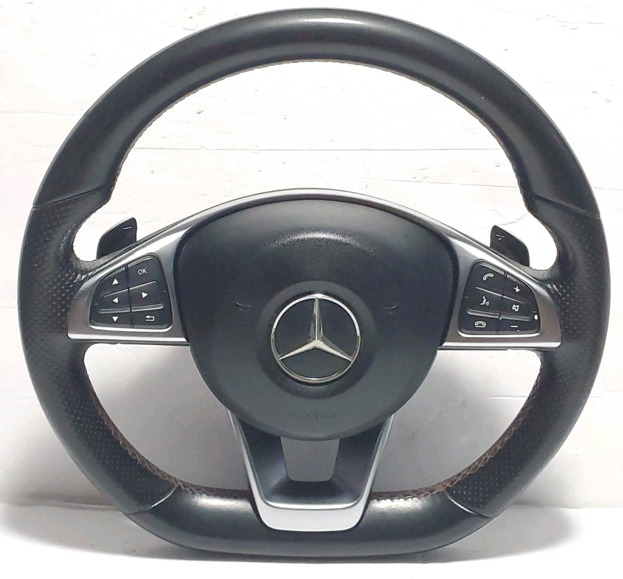 2014-2018 Mercedes W117 Cla250 Cla453 Steering Wheel 3 Spoke W/Paddle Shift OEM 