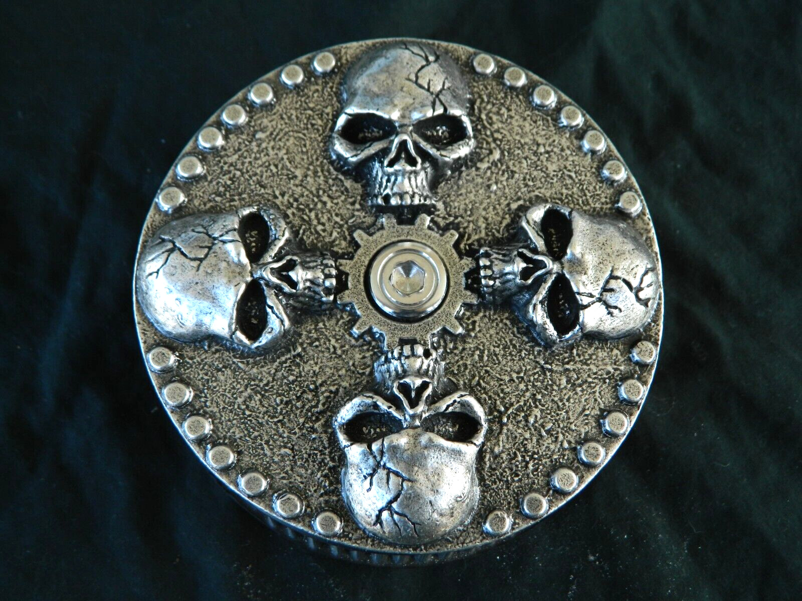 SKULL Air filter cover plate for Harley Davidson motorcycle 5.5\ SKULL Air filter cover plate for Harley Davidson motorcycle 5.5\
