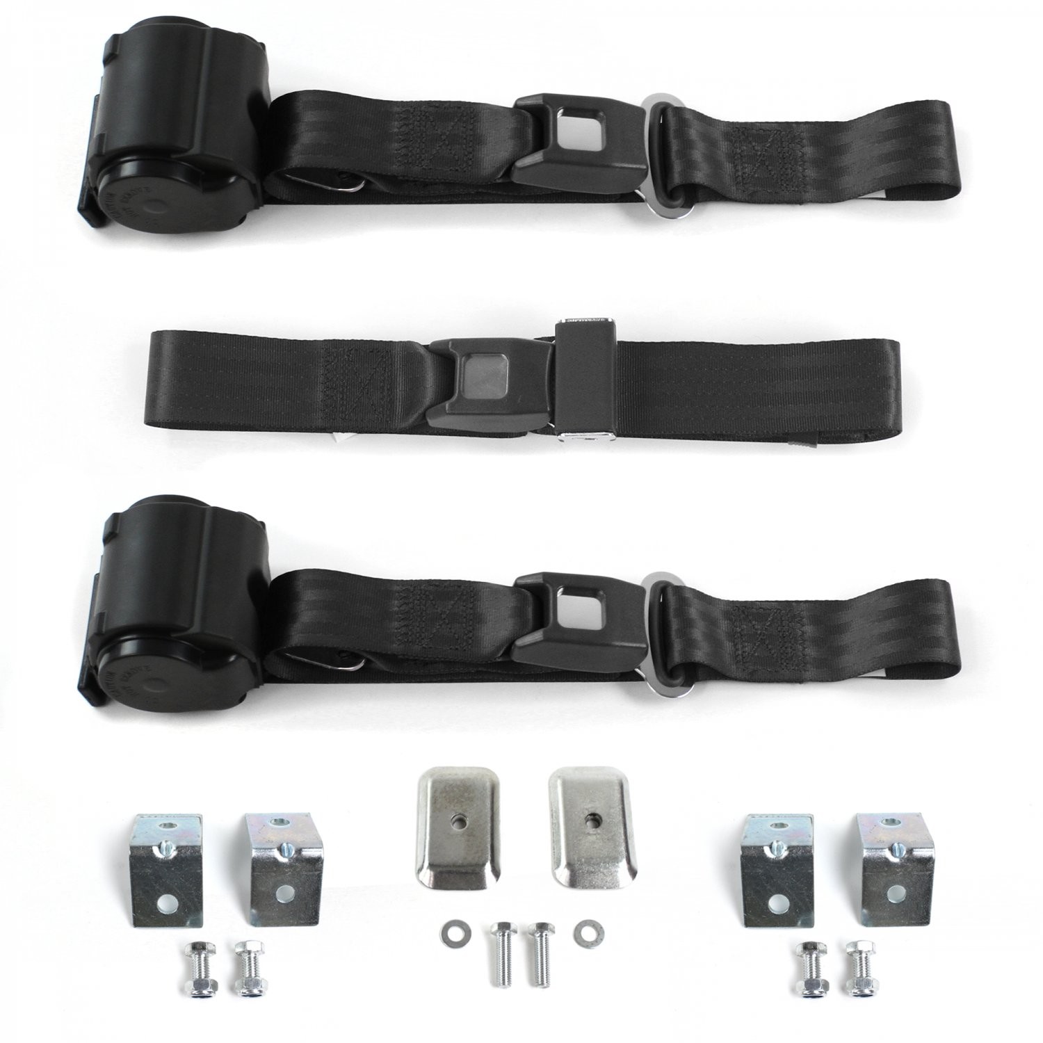 Ford Falcon 1964 - 1965 Standard 2pt BK Bench Seat Kit w/Brackets 3 Belts  