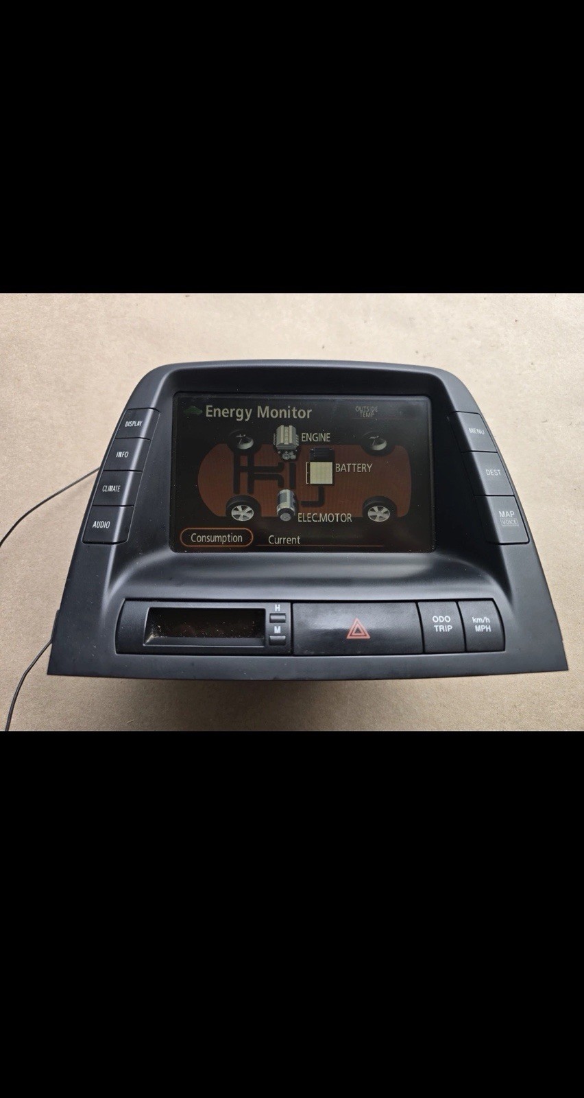 07-09 TOYOTA Prius Information Display Center Screen Monitor # 86110-47220