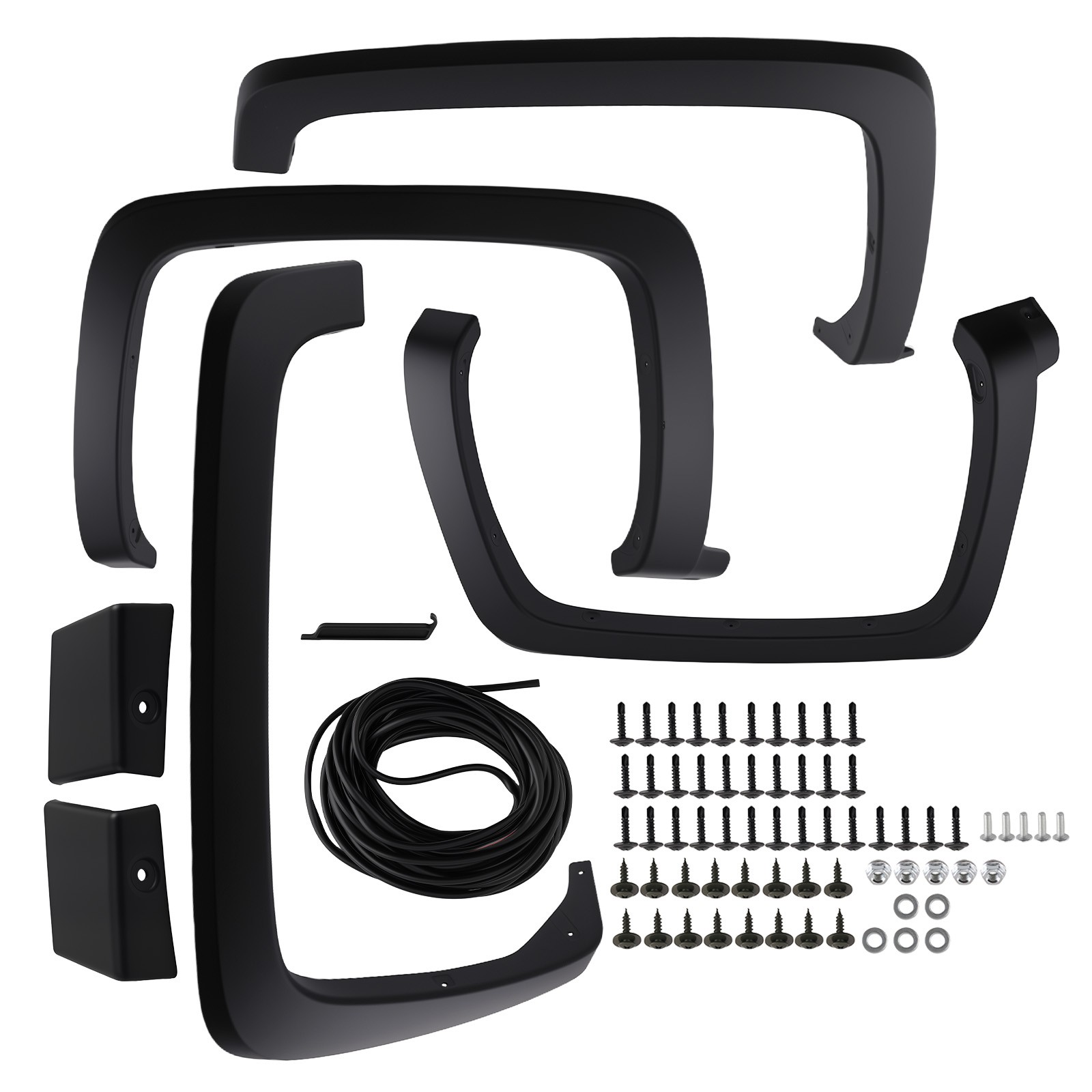 4Pc Factory Style Fender Flares Fit For 2014-2019 Chevy Silverado 1500 2500 3500