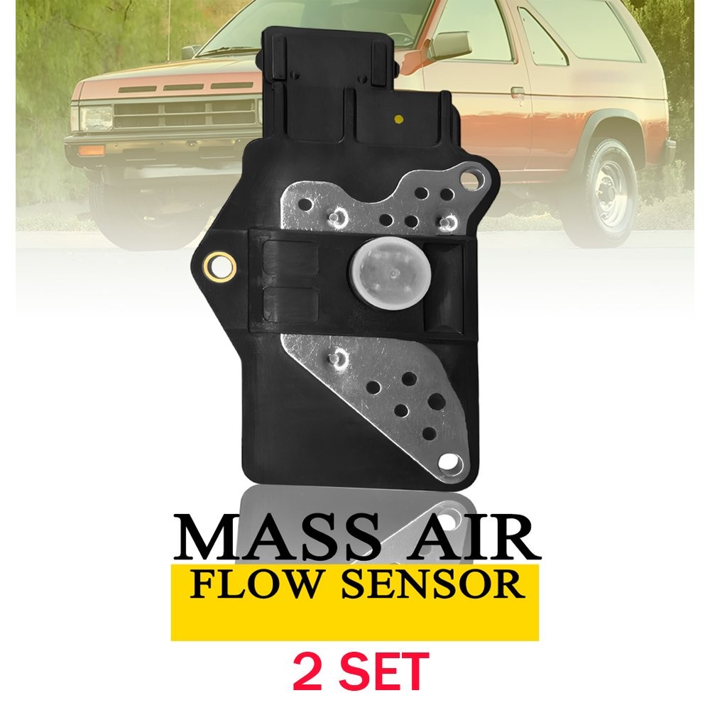 2X Fits 1986-89 Nissan D21 2.4L 3.0L 1987-1989 Pathfinder MAF Sensor 16078-12G00