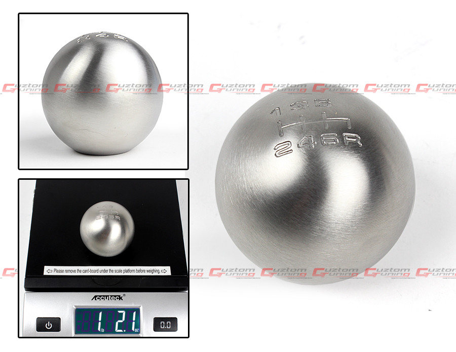 M10 X 1.25 WEIGHTED ROUND STAINLESS STEEL 6 SPEED SHIFT GEAR KNOB FOR NISSAN M10 X 1.25 WEIGHTED ROUND STAINLESS STEEL 6 SPEED SHIFT GEAR KNOB FOR NISSAN