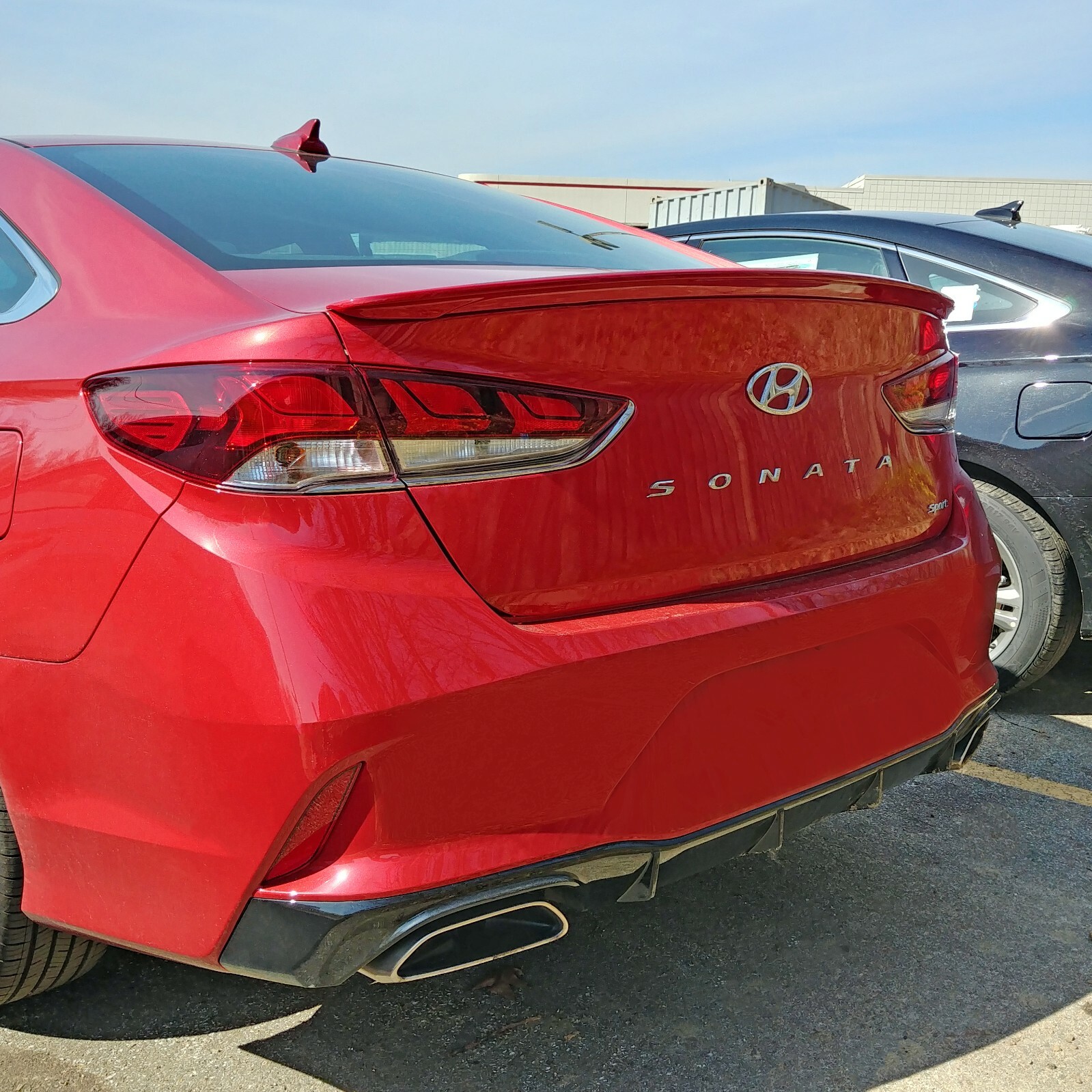 For: Hyundai Sonata 2018-2019 Painted To Match Flush Mount Spoiler #SON18-FM