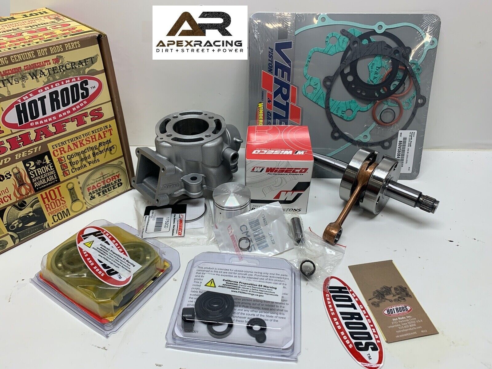 KAWASAKI KX 65 ENGINE REBUILD CRANKSHAFT, PISTON, CYLINDER, GASKETS 2006-2021 KAWASAKI KX 65 ENGINE REBUILD CRANKSHAFT, PISTON, CYLINDER, GASKETS 2006-2021