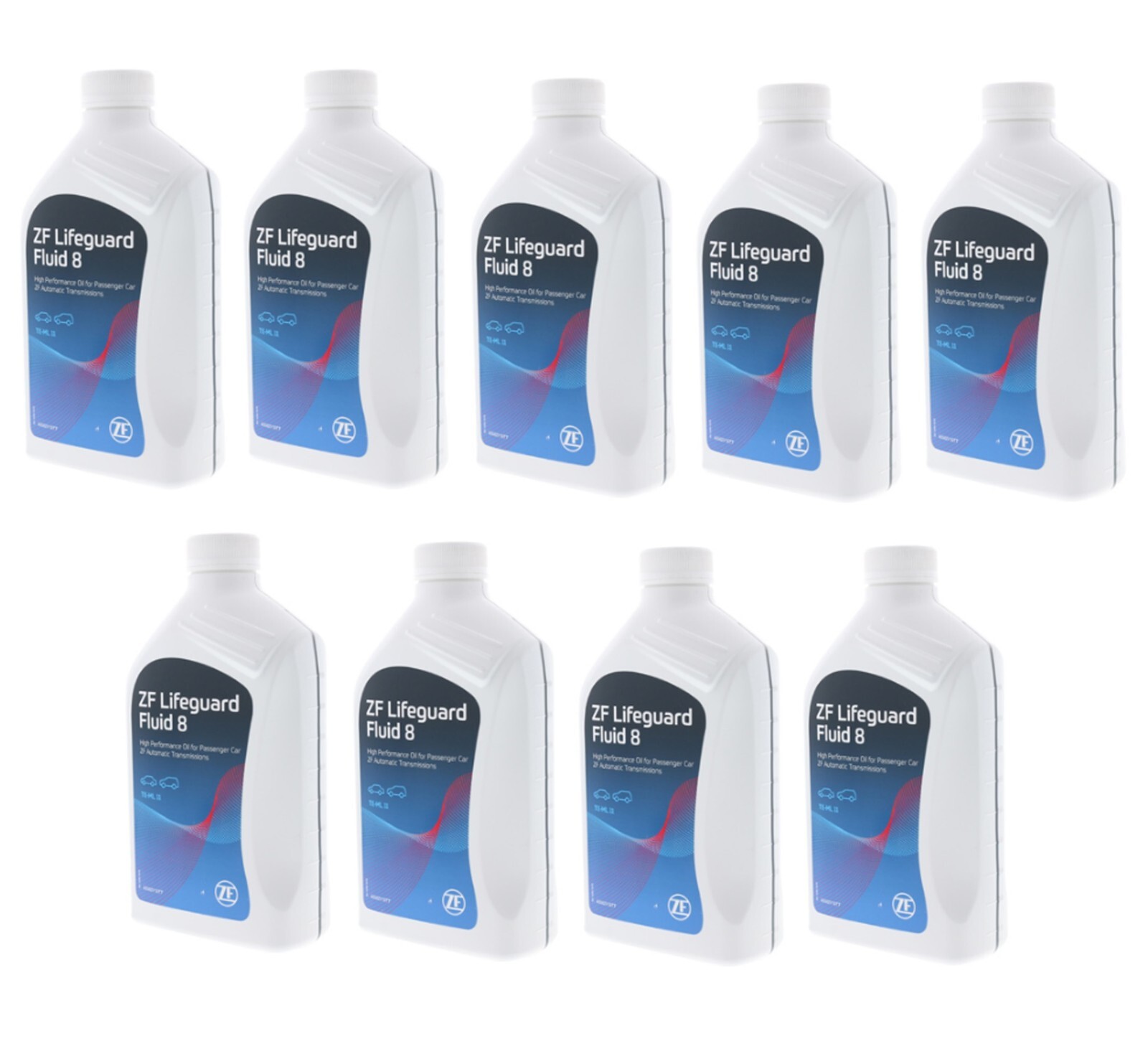 ZF 9 Liters Auto Trans Fluid LIFEGUARD 8 For Audi BMW Jaguar Land Rover 9 x 1L