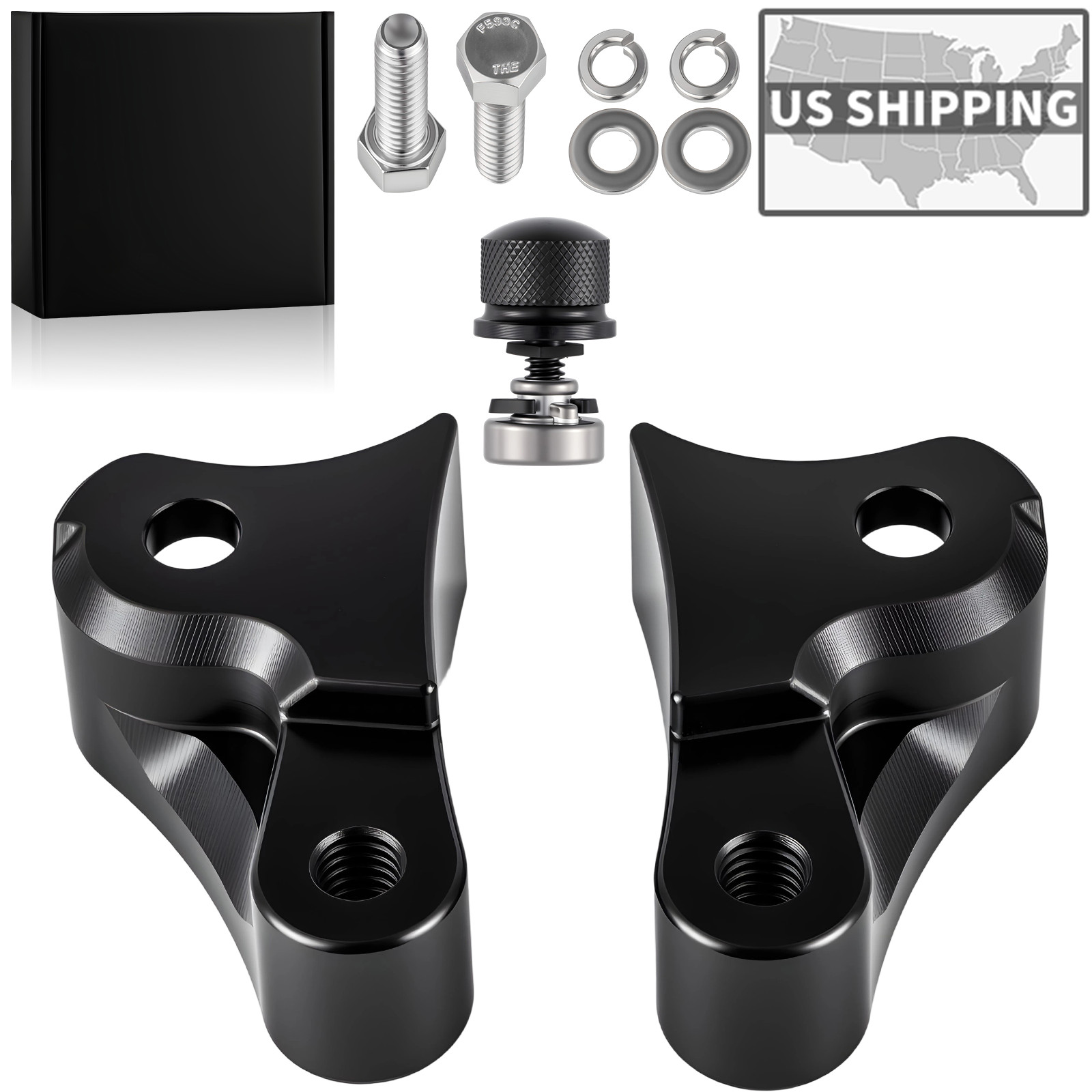 1.5'' Inch Lowering Blocks Kit for 2009-2026 Harley Touring Road Glide Rear Slam