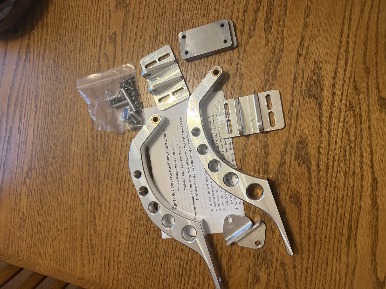C2 Corvette billet hood hinges