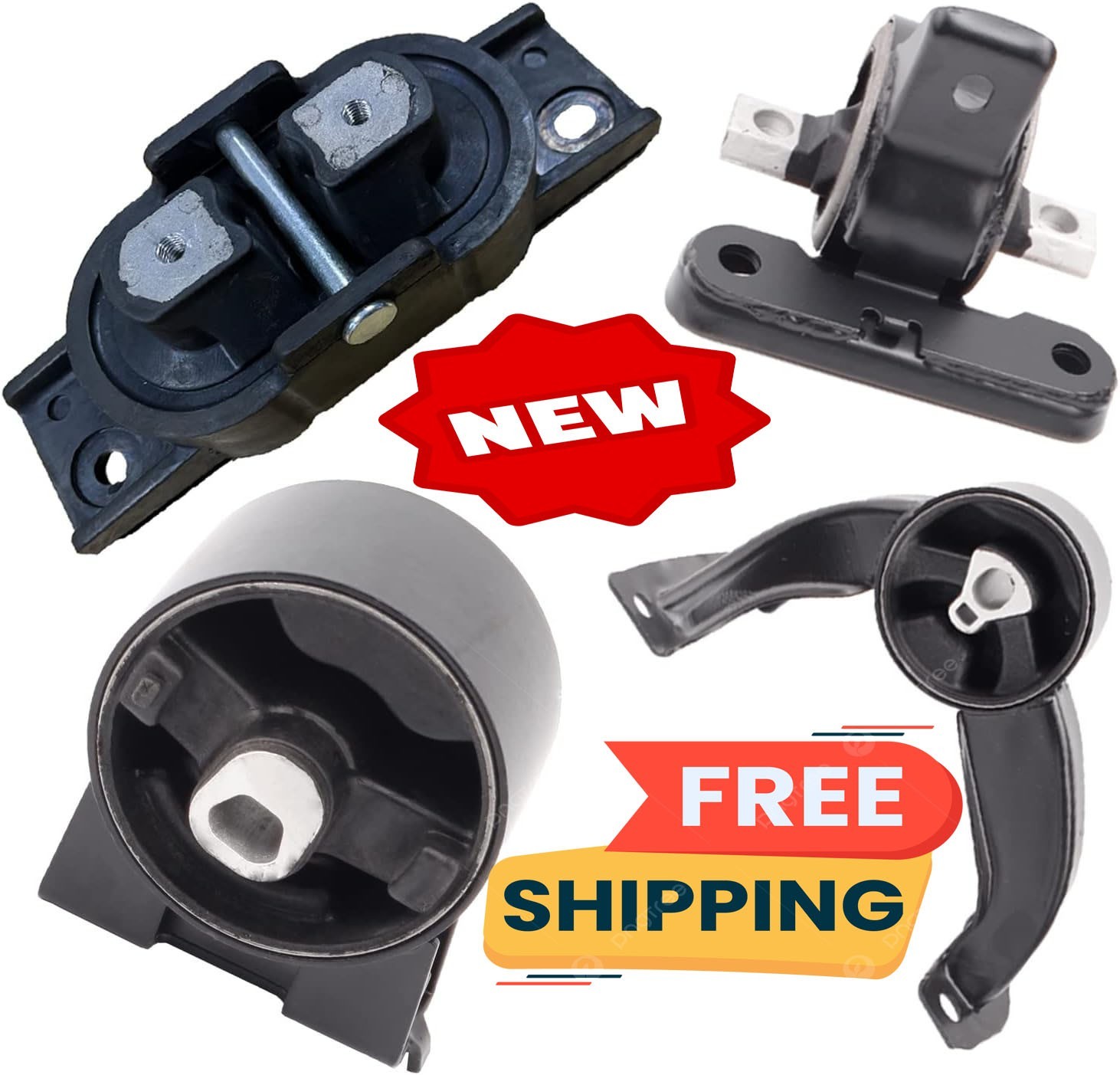 Soporte de motor y soporte de transmisión compatible con Dodge Journey 2.4L 3.5L