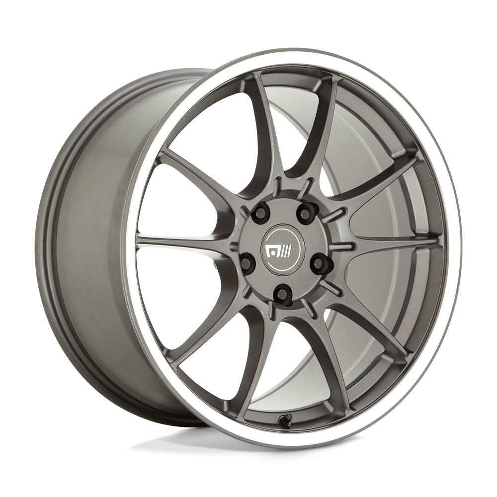 17x8 Motegi MR152 SS5 Gunmetal With Machined Lip Wheel 4x4.25 (45mm)