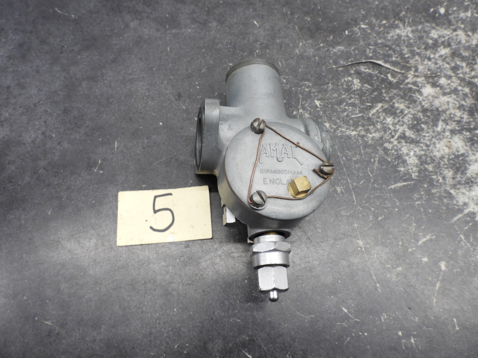 1959 Triumph Pre Unit T120 376/204 Amal Carburetor #5  2905