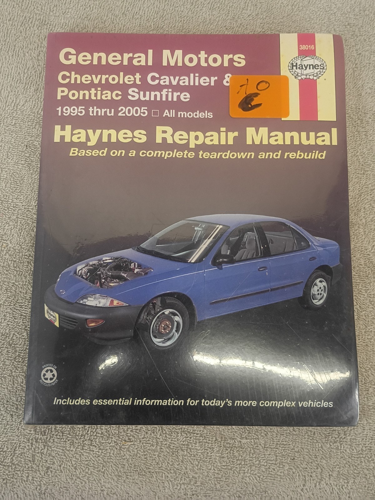 NOS Haynes Repair Manual For General Motors Chevrolet Cavalier Pontiac Sunfire