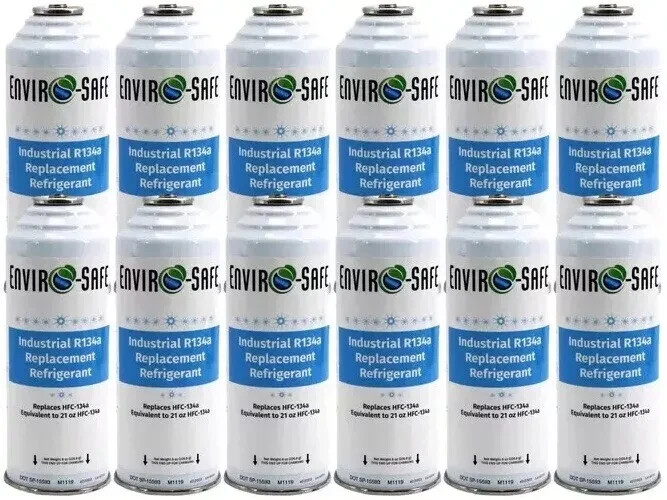 R 134a Refrigerant Replacement Cans- Coldest Refrigerant for Auto - 12 Pack R 134a Refrigerant Replacement Cans- Coldest Refrigerant for Auto - 12 Pack