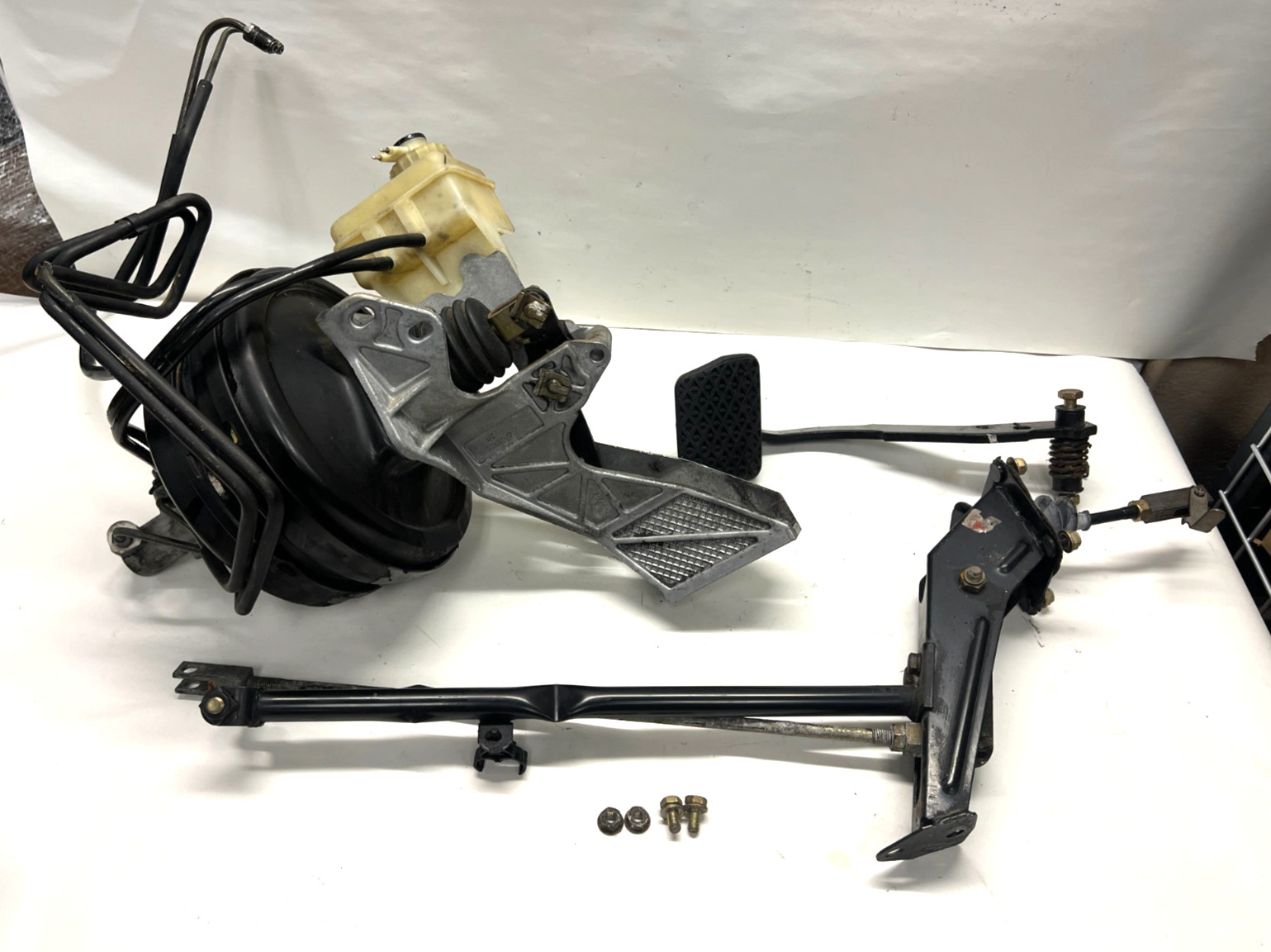 BMW E34 540i V8 Remote Brake Booster Master Cylinder Linkage E30 Swap Conversion BMW E34 540i V8 Remote Brake Booster Master Cylinder Linkage E30 Swap Conversion