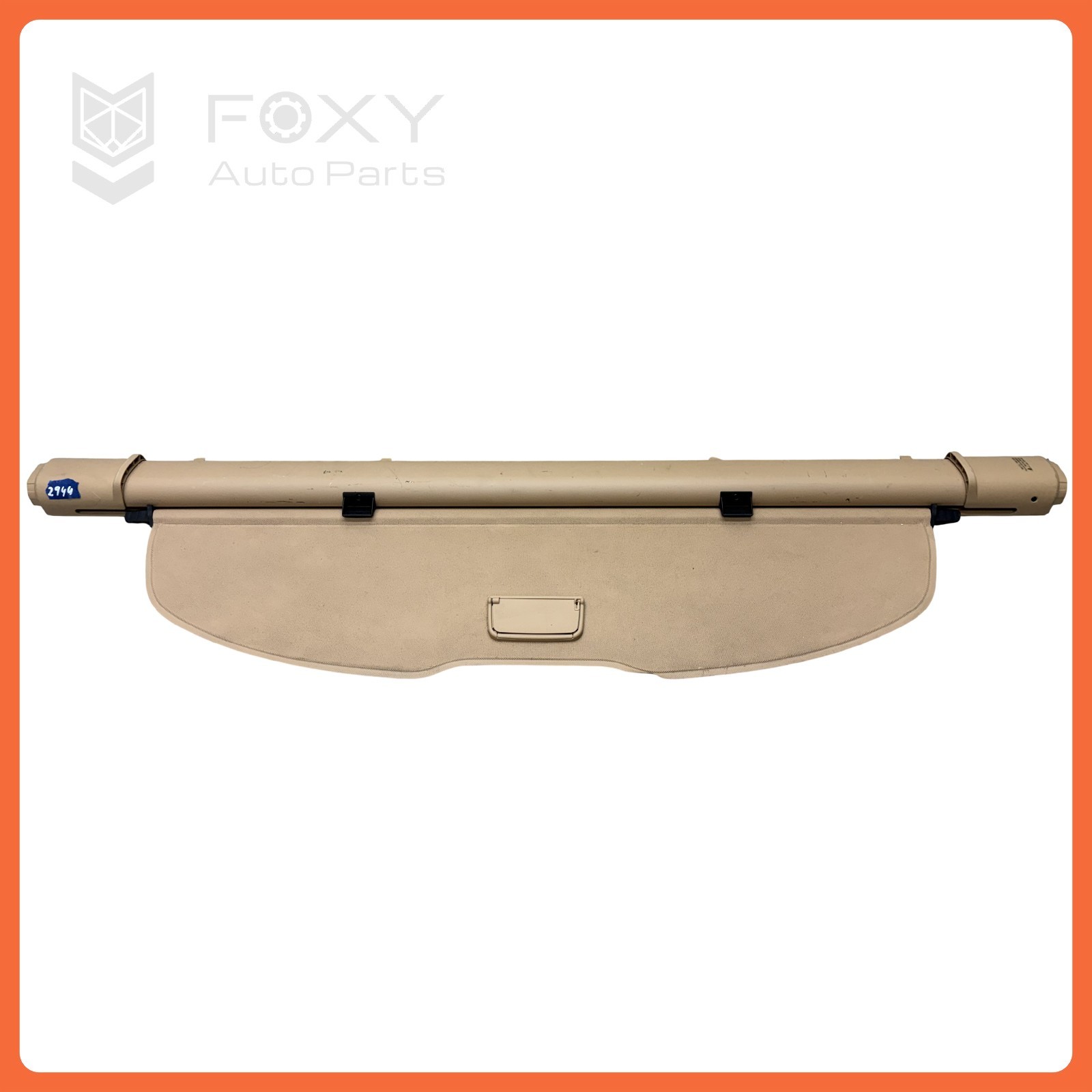 11-18 Porsche Cayenne 958 Rear Trunk Deck Lid Cargo Shade Cover Beige OEM 11-18 Porsche Cayenne 958 Rear Trunk Deck Lid Cargo Shade Cover Beige OEM