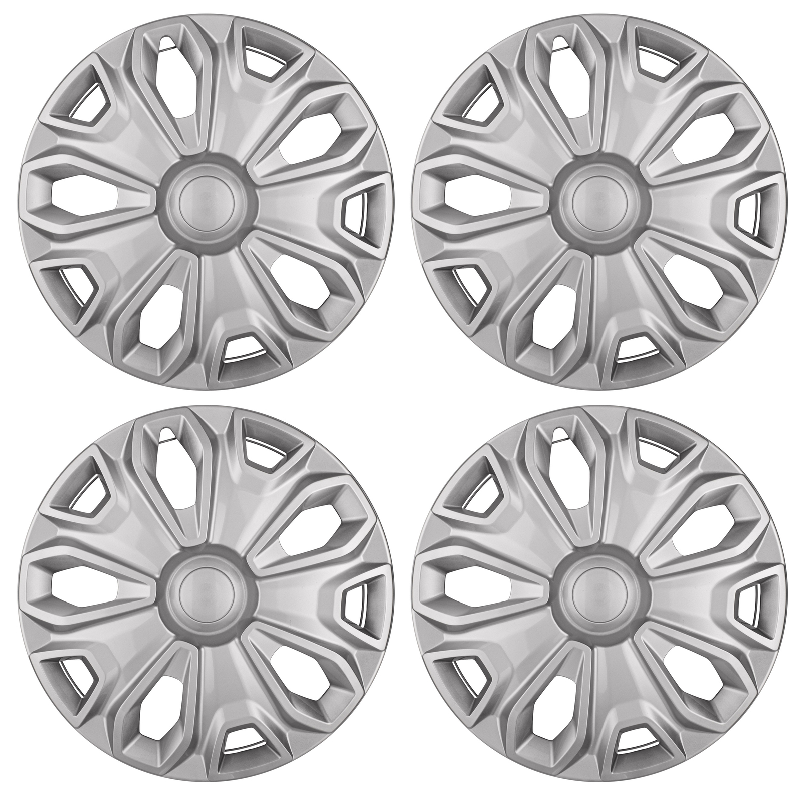 NEW Hubcaps Set for Ford Transit 150, 250, 350 2015-2026, Premium 16-inch Silver