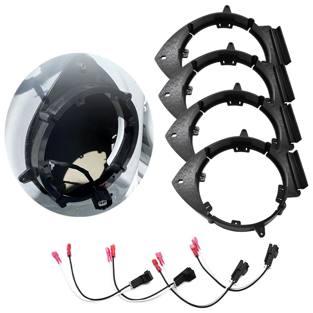 4x Stereo Door Speaker Adapter 6.5\