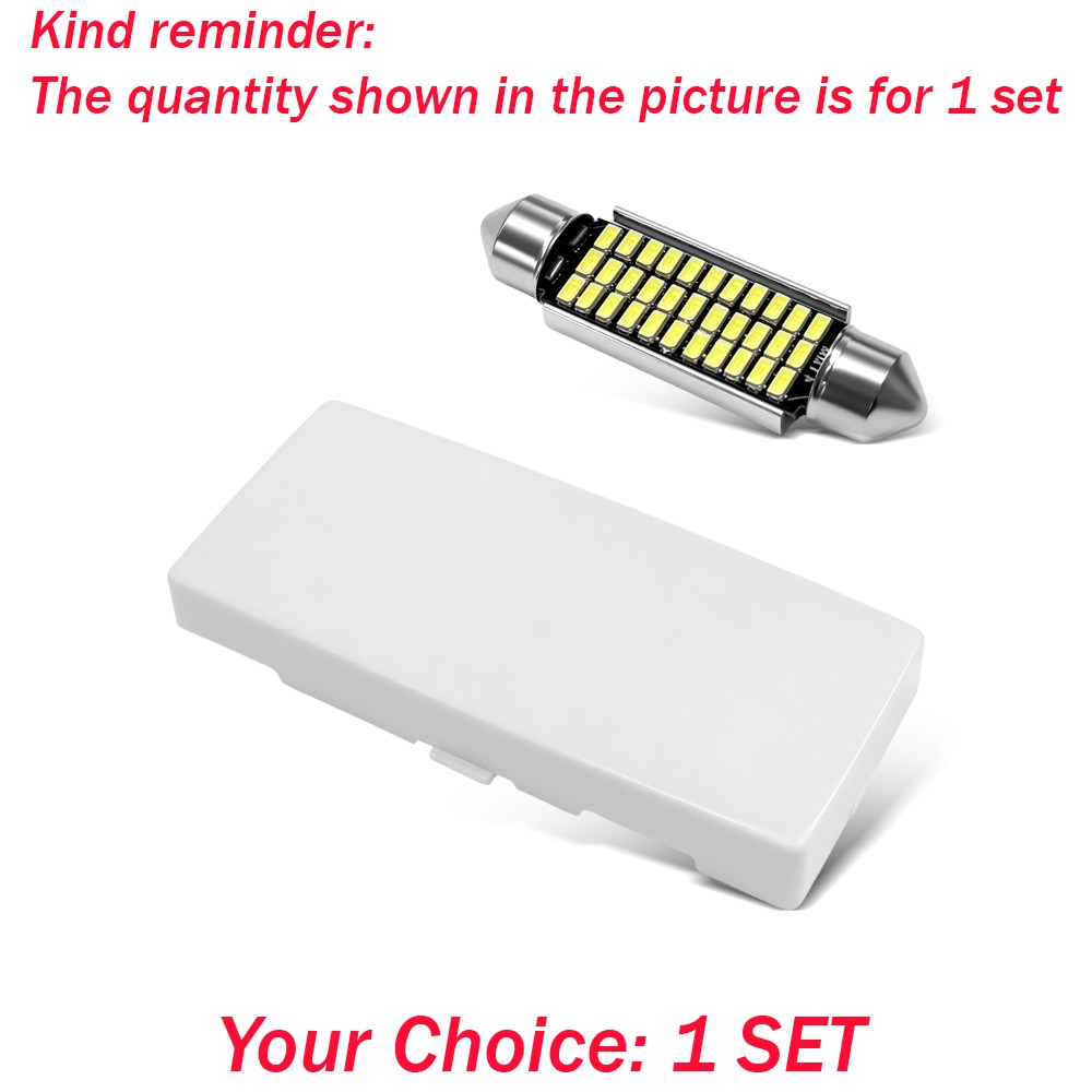 For 1974-82 Chevy Corvette Interior Dome Light Lens Cover White LED Bulbs 1-3Kit