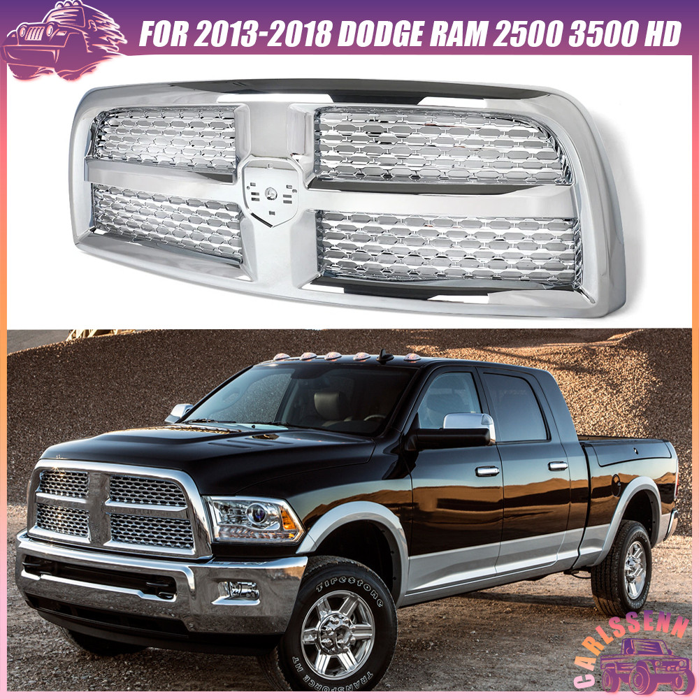 Chrome Grille Assembly For 2013 2014 2015 2016 2017 2018 DODGE RAM 2500 3500 HD