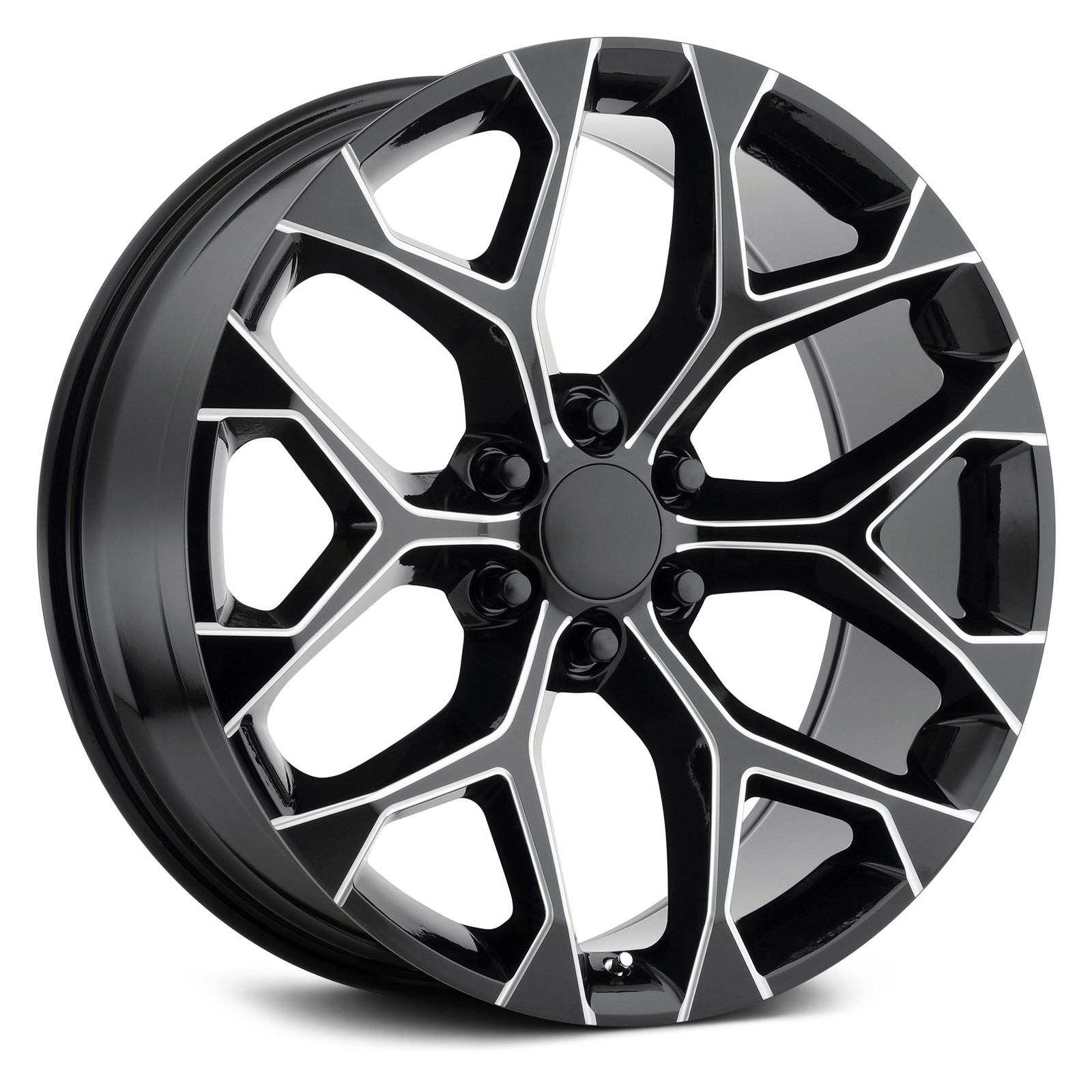Strada OE Replica SNOWFLAKE REPLICA Wheel 20x9 (24, 6x139.7) Black Single Rim