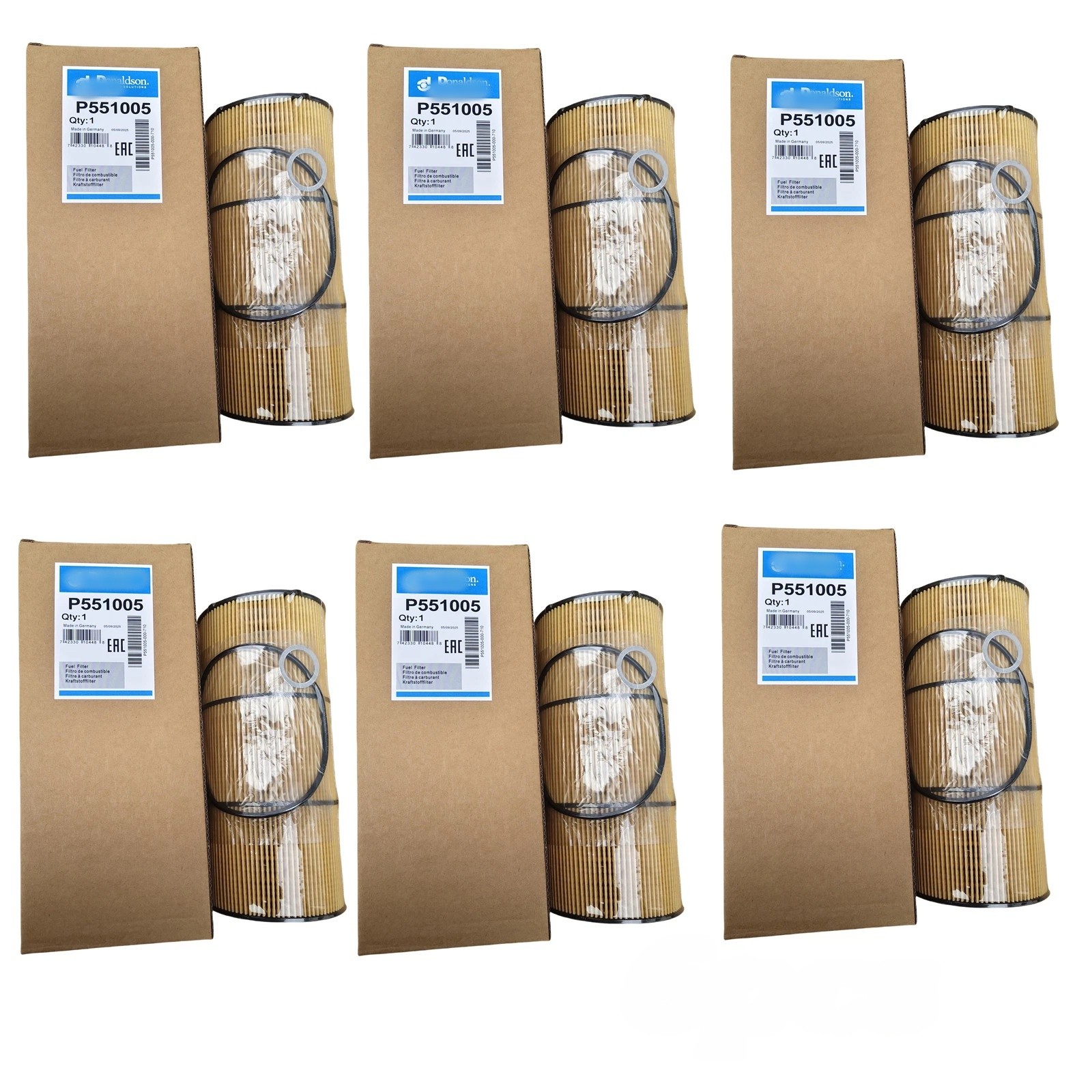 6X Donaldson P551005 LF17511 Oil Filter for Freightliner DD13 DD15 A4731800909