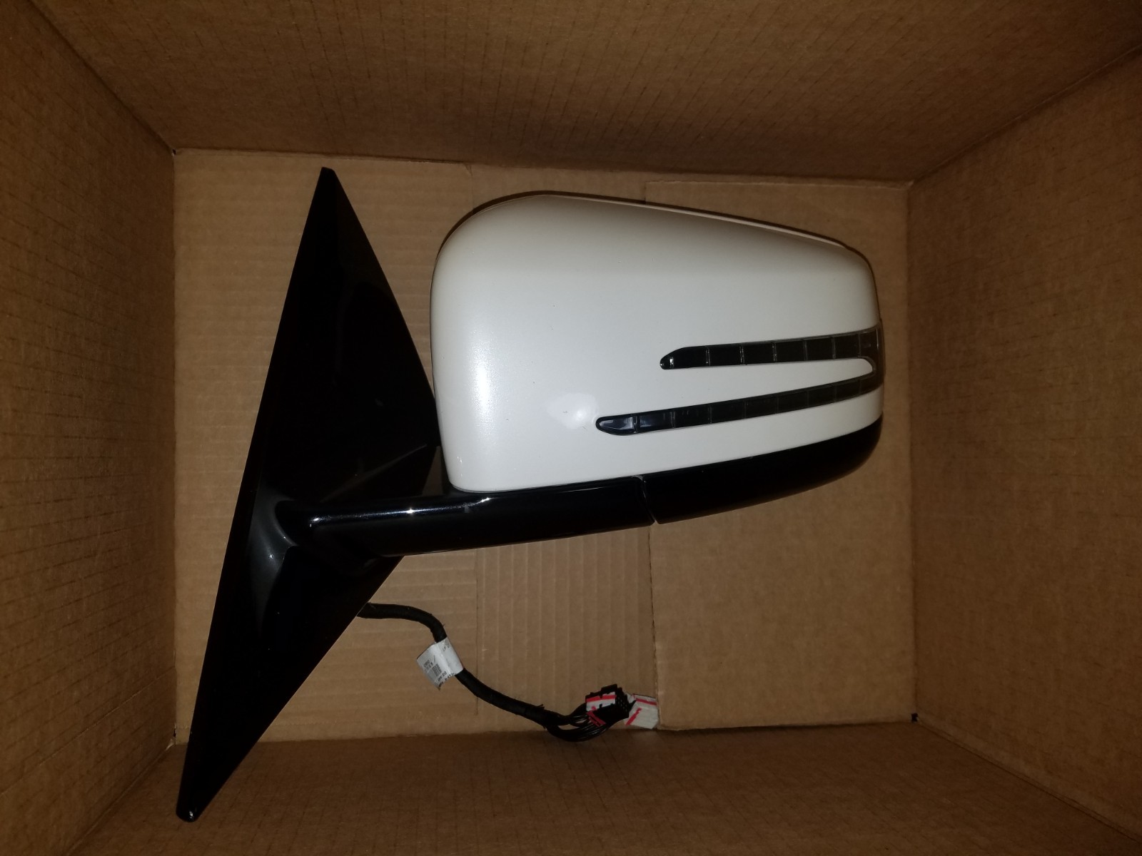 2010-2016 MERCEDES BENZ E350 E550 COUPE DRIVER LEFT WHITE POWER DOOR MIRROR