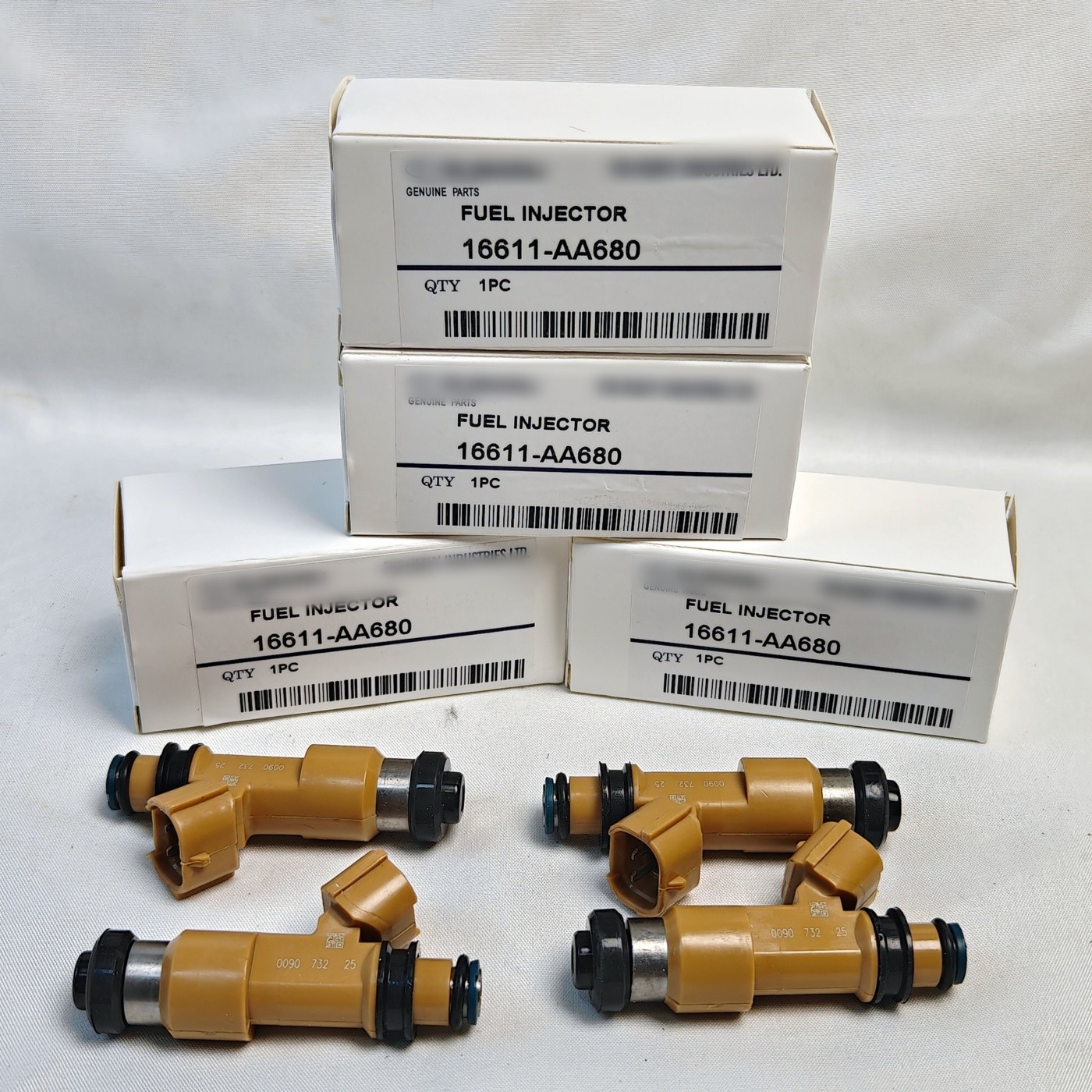 4 x Fuel Injectors 297500-0090 For 2004-2011 Subaru Saab 2.5L H4 16611-AA680 NEW 4 x Fuel Injectors 297500-0090 For 2004-2011 Subaru Saab 2.5L H4 16611-AA680 NEW