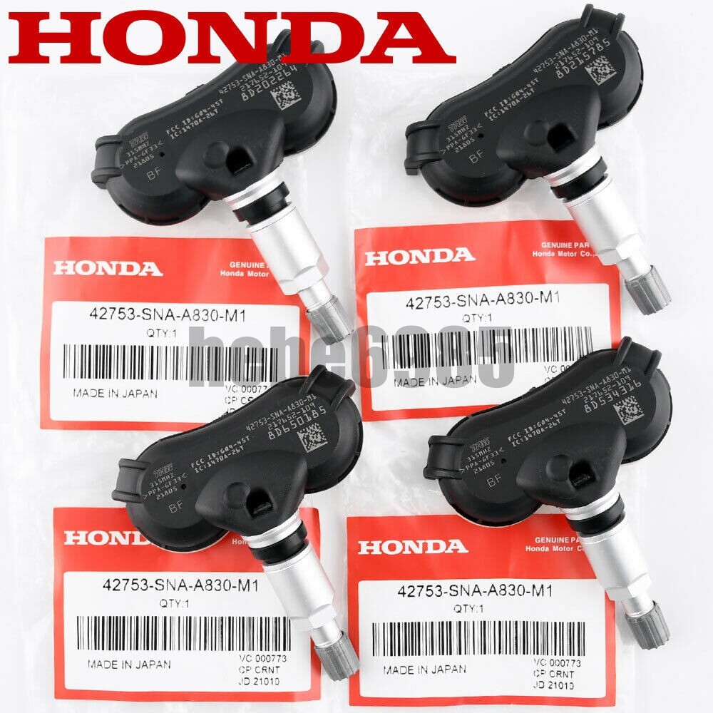 4PCS GENUINE OEM Tire Pressure Sensor TPMS 42753-TR3-A810 For Civic Odyssey USA